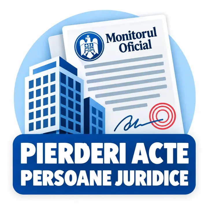 Pierderi acte persoane juridice